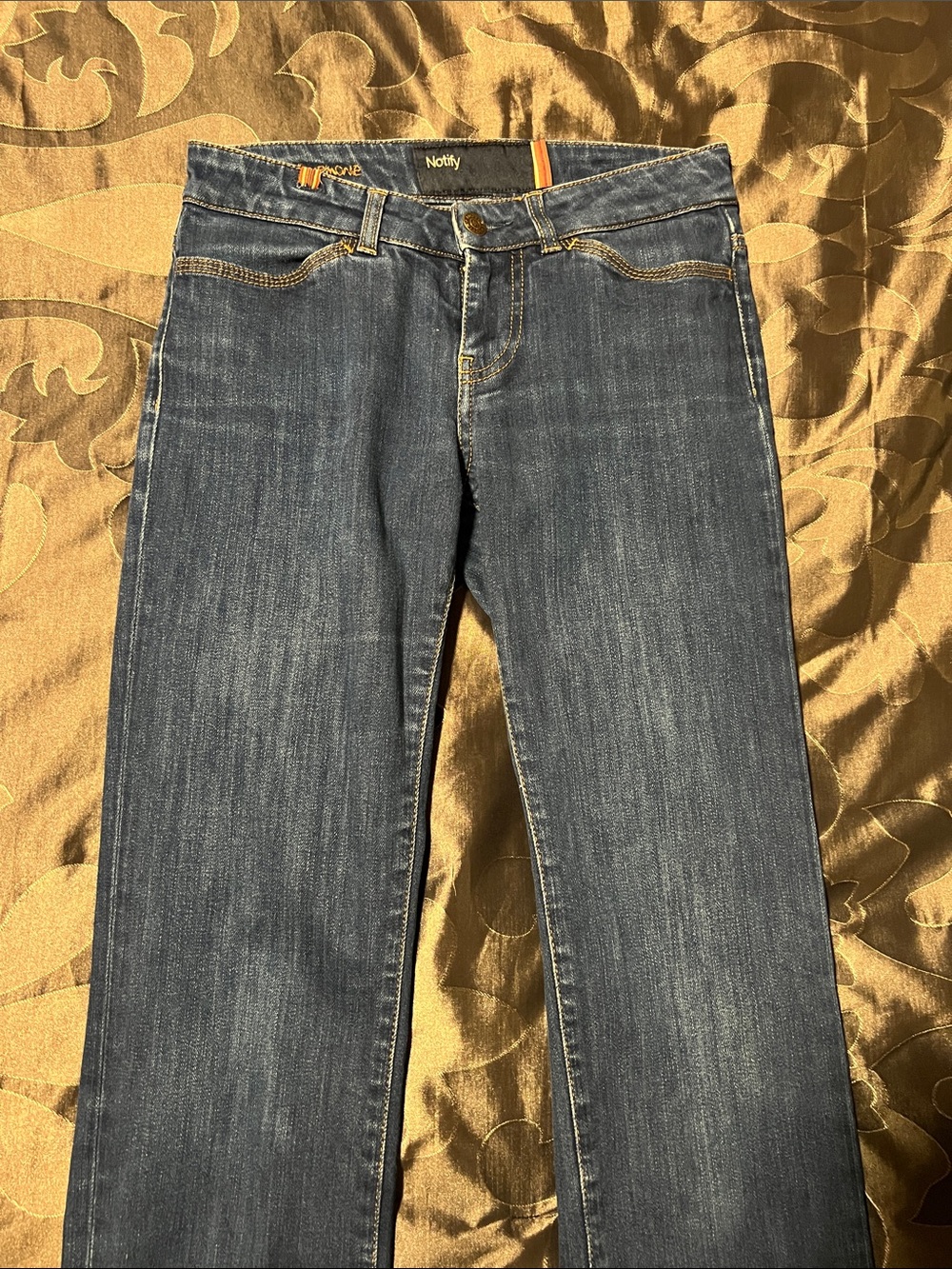 Notify Anemone Straight Leg Jeans Classic Medium Dark Indigo Made in Italy 26